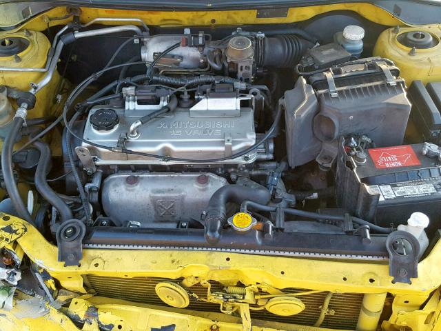 JA3AJ86E82U068463 - 2002 MITSUBISHI LANCER OZ YELLOW photo 7