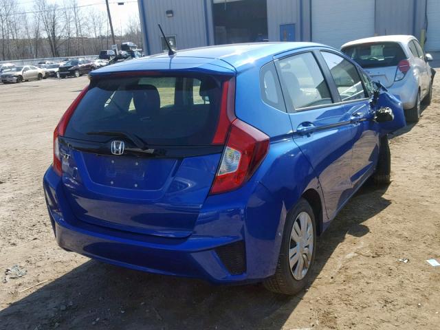 JHMGK5H54GX024498 - 2016 HONDA FIT LX BLUE photo 4