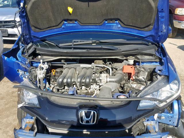 JHMGK5H54GX024498 - 2016 HONDA FIT LX BLUE photo 7