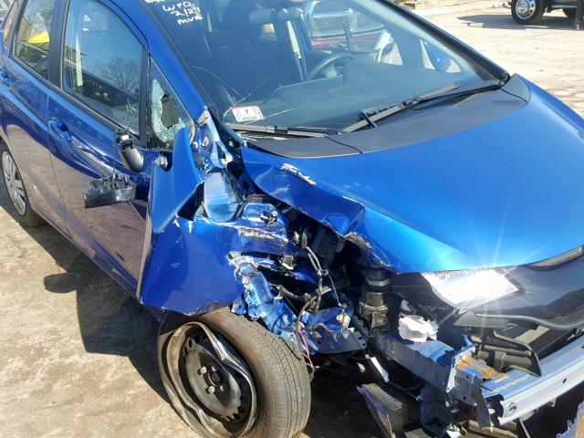 JHMGK5H54GX024498 - 2016 HONDA FIT LX BLUE photo 9