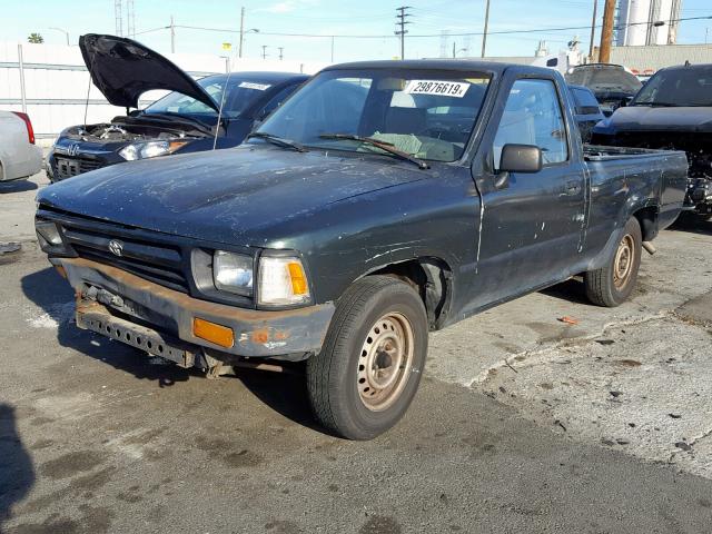 4TARN81A4NZ003075 - 1992 TOYOTA PICKUP 1/2 GREEN photo 2