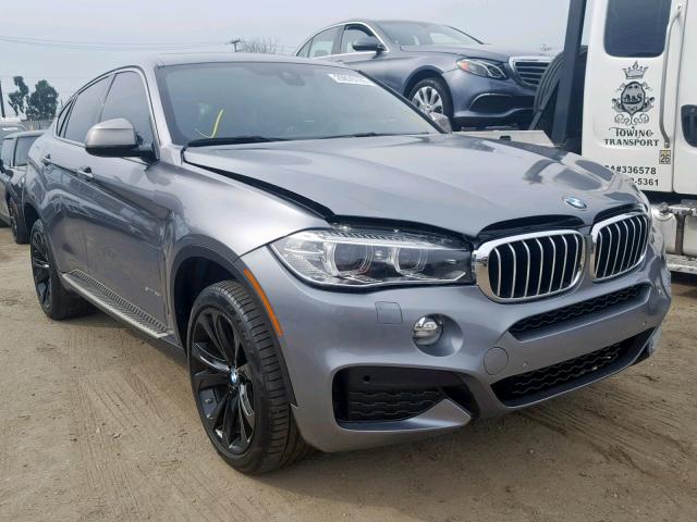 5UXKU0C59J0G80455 - 2018 BMW X6 SDRIVE3 GRAY photo 1