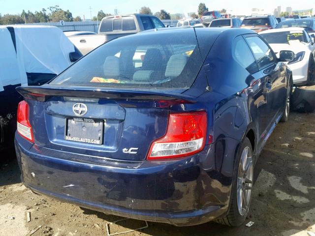 JTKJF5C74D3060787 - 2013 TOYOTA SCION TC BLUE photo 4