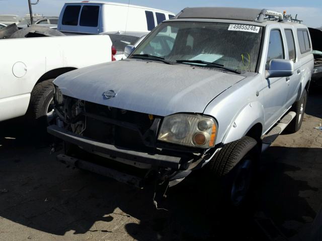 1N6ED27T41C375702 - 2001 NISSAN FRONTIER C GRAY photo 2