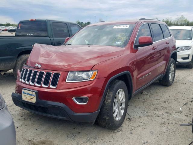 1C4RJEAG2EC145589 - 2014 JEEP GRAND CHER MAROON photo 2