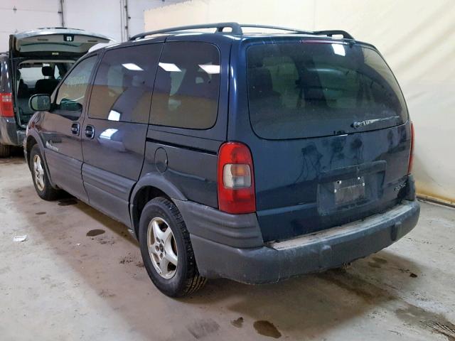 1GMDU03E31D299132 - 2001 PONTIAC MONTANA BLUE photo 3