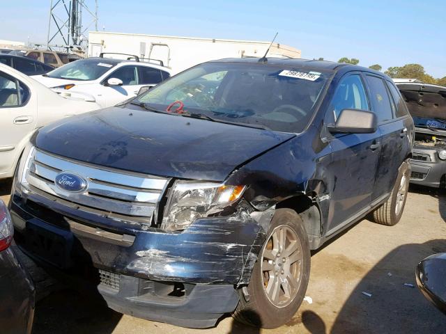 2FMDK3GC7ABB11394 - 2010 FORD EDGE SE BLUE photo 2