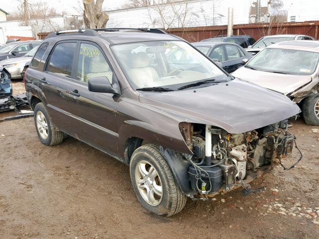 KNDJE723687538694 - 2008 KIA SPORTAGE E BROWN photo 1