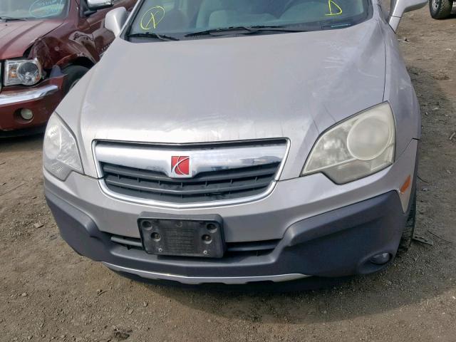 3GSDL43N98S544352 - 2008 SATURN VUE XE SILVER photo 9