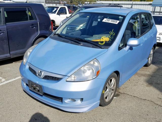 JHMGD38628S019256 - 2008 HONDA FIT SPORT BLUE photo 2