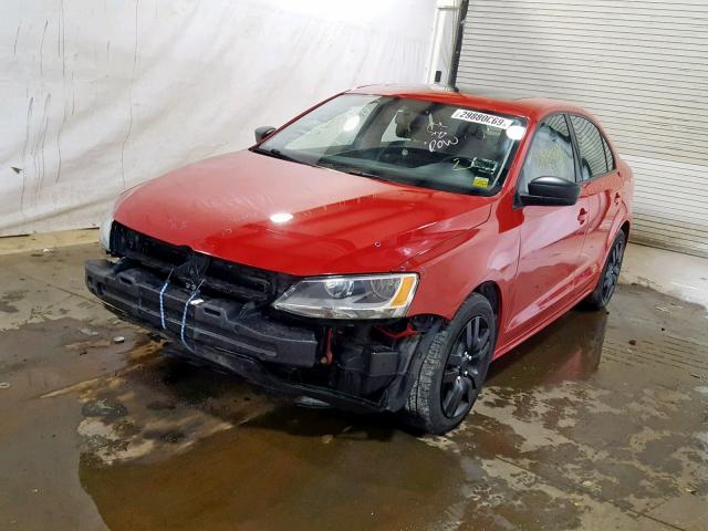 3VW2K7AJ6DM253679 - 2013 VOLKSWAGEN JETTA BASE Կարմիր լուսանկար 2