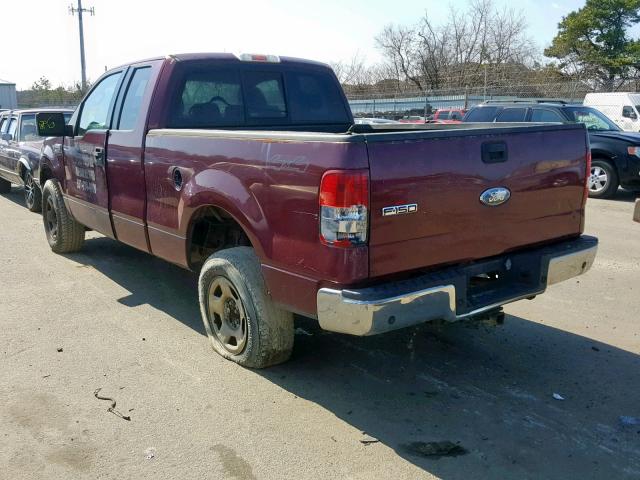 1FTPX14566NB28101 - 2006 FORD F150 RED photo 3