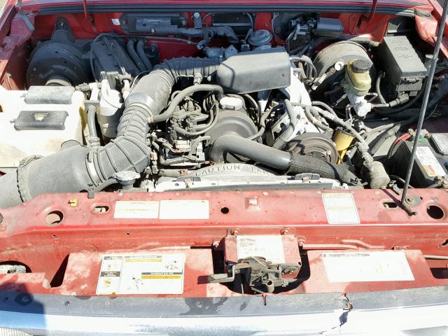 1FTCR10A1VUC51370 - 1997 FORD RANGER BURGUNDY photo 7