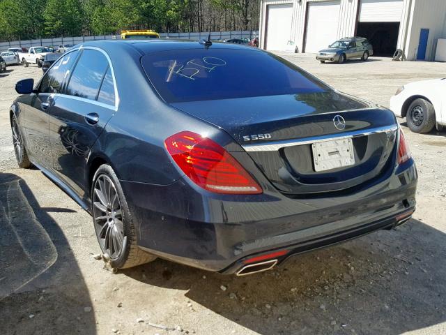 WDDUG8CB6FA145786 - 2015 MERCEDES-BENZ S 550 BLACK photo 3