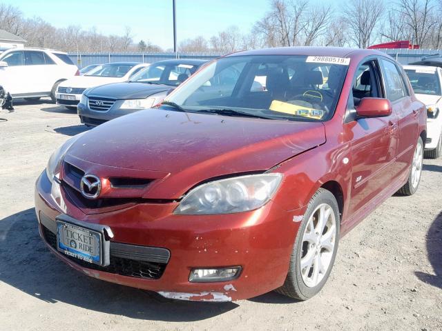 JM1BK343791215262 - 2009 MAZDA 3 S RED photo 2