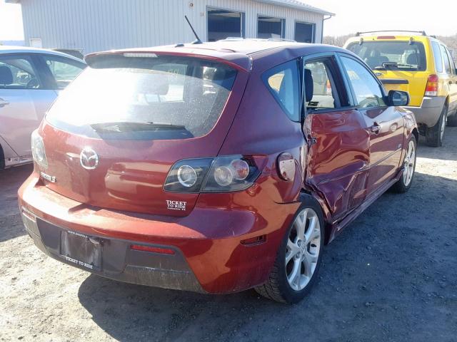 JM1BK343791215262 - 2009 MAZDA 3 S RED photo 4