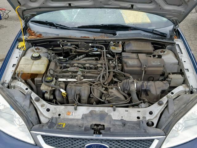 1FAFP34N36W173925 - 2006 FORD FOCUS ZX4 BLUE photo 7