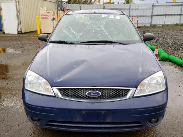 1FAFP34N36W173925 - 2006 FORD FOCUS ZX4 BLUE photo 9