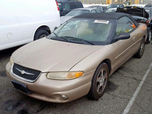 3C3EL55H7XT531061 - 1999 CHRYSLER SEBRING JX GOLD photo 2