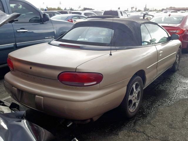 3C3EL55H7XT531061 - 1999 CHRYSLER SEBRING JX GOLD photo 4