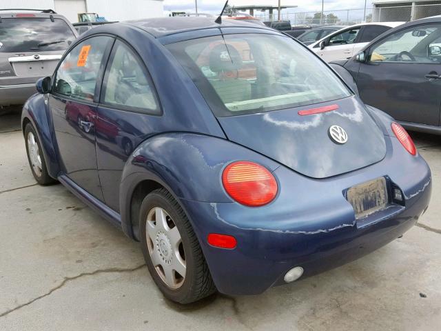 3VWCD21C31M415282 - 2001 VOLKSWAGEN NEW BEETLE BLUE photo 3