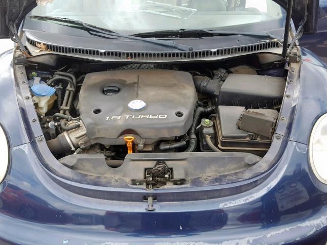 3VWCD21C31M415282 - 2001 VOLKSWAGEN NEW BEETLE BLUE photo 7