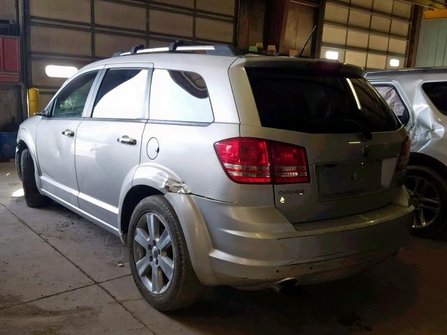 3D4GG67V69T587872 - 2009 DODGE JOURNEY R/ SILVER photo 3