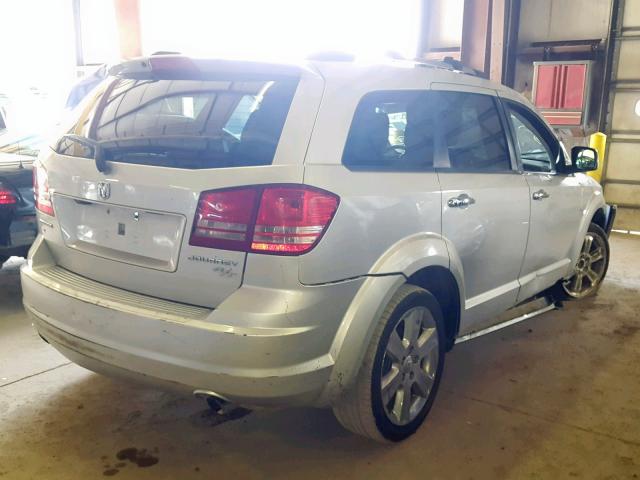 3D4GG67V69T587872 - 2009 DODGE JOURNEY R/ SILVER photo 4