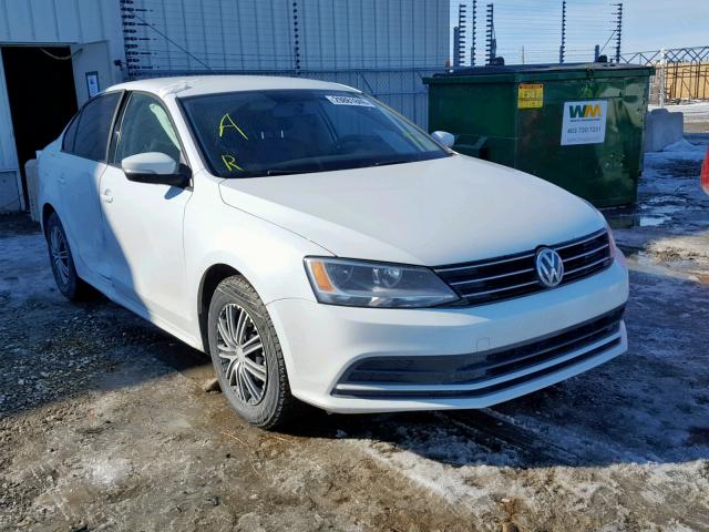 3VW2K7AJ5FM334756 - 2015 VOLKSWAGEN JETTA BASE WHITE photo 1