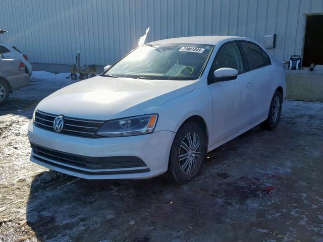 3VW2K7AJ5FM334756 - 2015 VOLKSWAGEN JETTA BASE WHITE photo 2