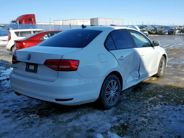 3VW2K7AJ5FM334756 - 2015 VOLKSWAGEN JETTA BASE WHITE photo 4