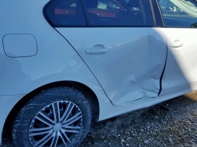 3VW2K7AJ5FM334756 - 2015 VOLKSWAGEN JETTA BASE WHITE photo 9