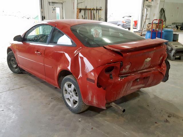 1G1AL15F077146536 - 2007 CHEVROLET COBALT LT RED photo 3