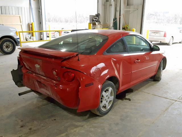 1G1AL15F077146536 - 2007 CHEVROLET COBALT LT RED photo 4