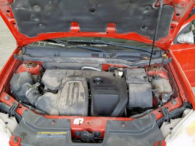 1G1AL15F077146536 - 2007 CHEVROLET COBALT LT RED photo 7