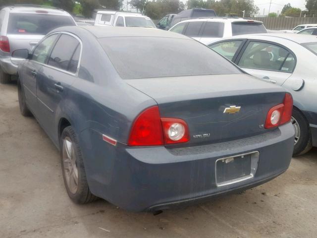 1G1ZG57B594194496 - 2009 CHEVROLET MALIBU LS GRAY photo 3