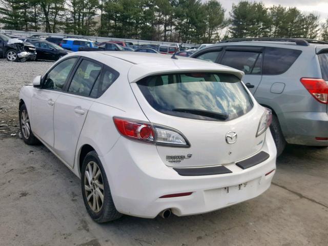 JM1BL1L82D1712307 - 2013 MAZDA 3 I WHITE photo 3