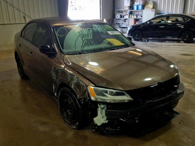 3VW1K7AJ9BM388230 - 2011 VOLKSWAGEN JETTA BASE BROWN photo 1