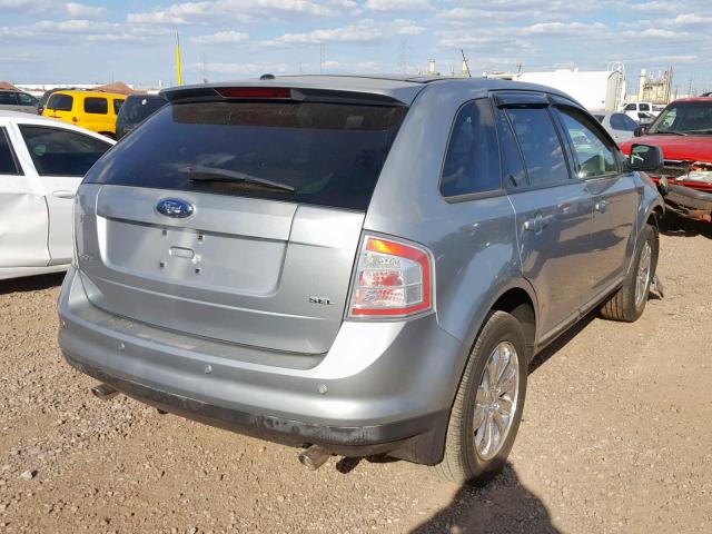 2FMDK38C17BB43829 - 2007 FORD EDGE SEL SILVER photo 4