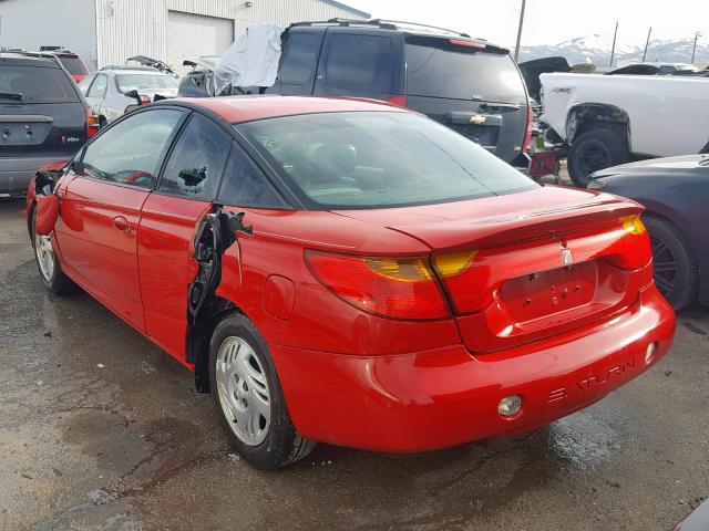 1G8ZY12721Z314000 - 2001 SATURN SC2 RED photo 3