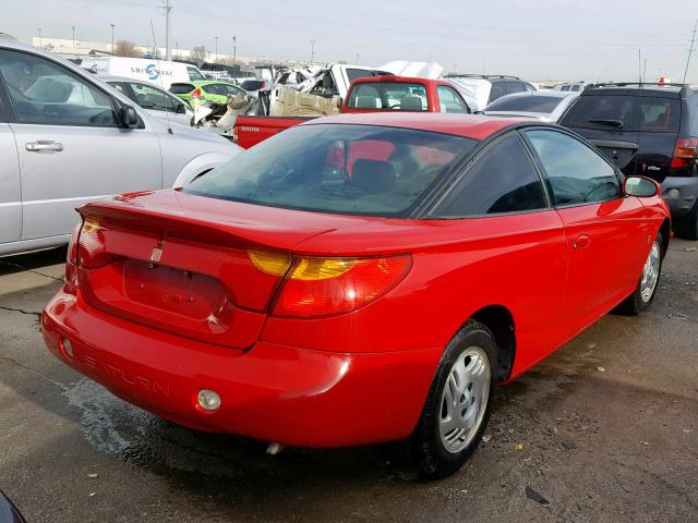 1G8ZY12721Z314000 - 2001 SATURN SC2 RED photo 4