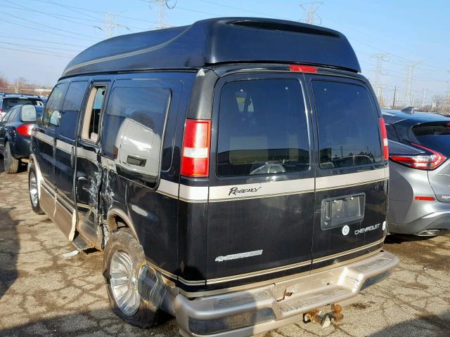 1GBFG15T541205249 - 2004 CHEVROLET EXPRESS G1 BLACK photo 3