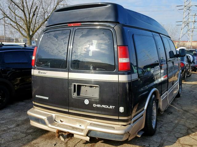 1GBFG15T541205249 - 2004 CHEVROLET EXPRESS G1 BLACK photo 4