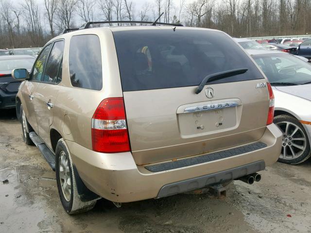 2HNYD18621H530662 - 2001 ACURA MDX TOURIN GRAY photo 3