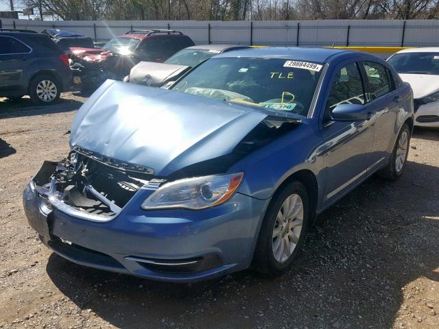 1C3BC1FG2BN539644 - 2011 CHRYSLER 200 TOURIN BLUE photo 2