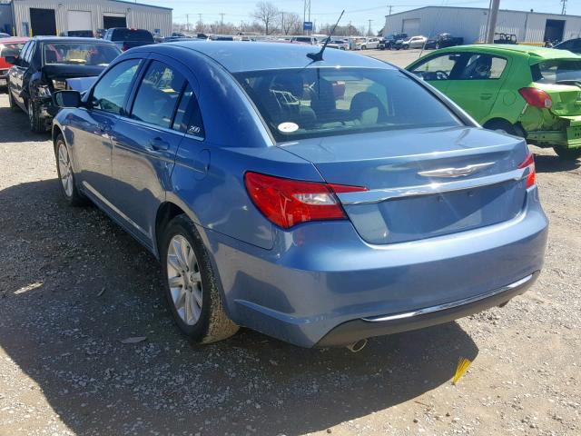 1C3BC1FG2BN539644 - 2011 CHRYSLER 200 TOURIN BLUE photo 3