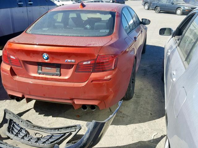 WBSFV9C51FD594972 - 2015 BMW M5 ORANGE photo 4