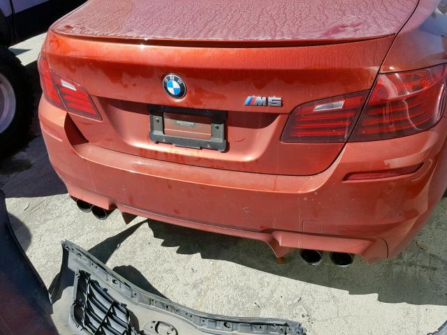 WBSFV9C51FD594972 - 2015 BMW M5 ORANGE photo 9