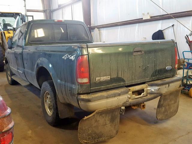1FTSX31F4YED79558 - 2000 FORD F350 SRW S GREEN photo 3