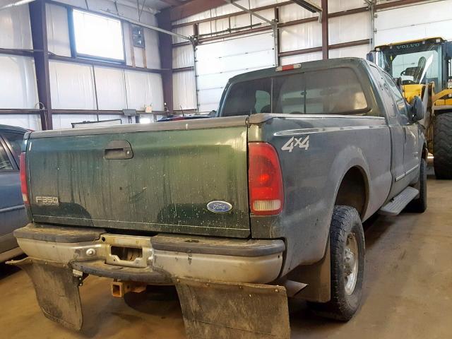 1FTSX31F4YED79558 - 2000 FORD F350 SRW S GREEN photo 4